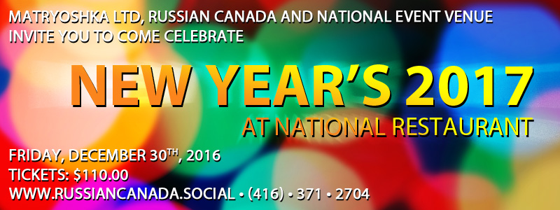 Russian Canada New Year's Party at National Restaurant