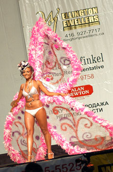 Miss Russian Bikini 2004 Ilona Tcherniavskaya during the fantasy competition